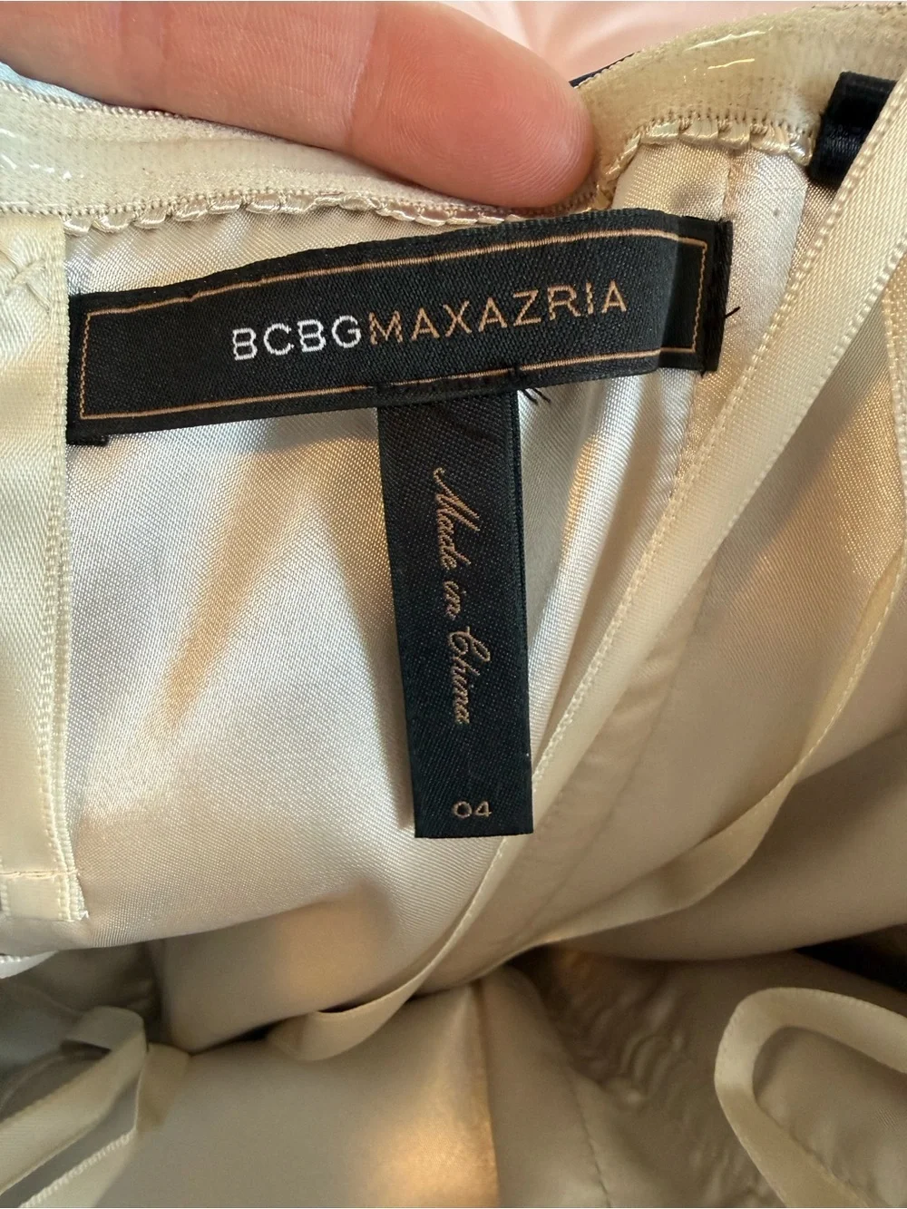 BCBGMaxAzria description sweeping